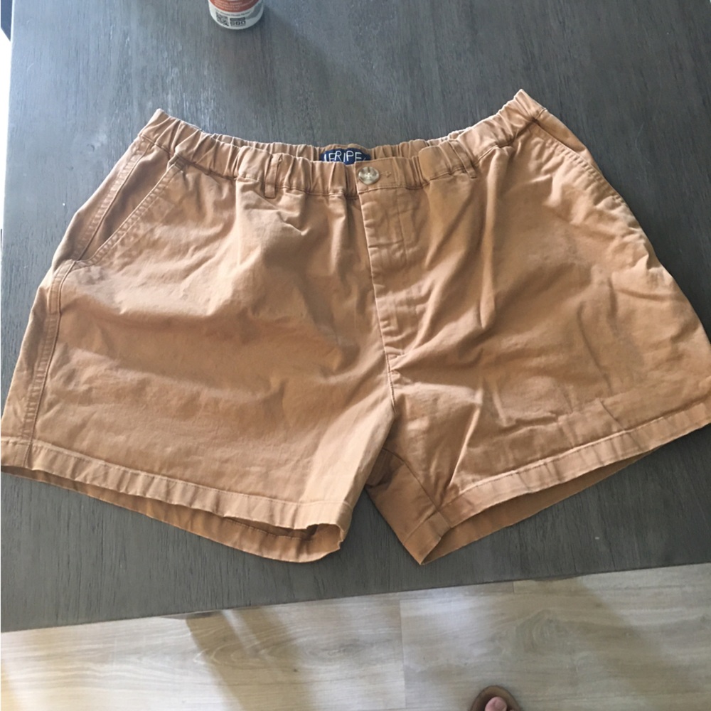 Men’s Meripex Casual Elastic Waist Shorts - Dark Khaki 4in Inseam Size-2XL